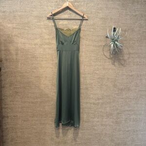 Tracy Reese Olive Green Slip Dress